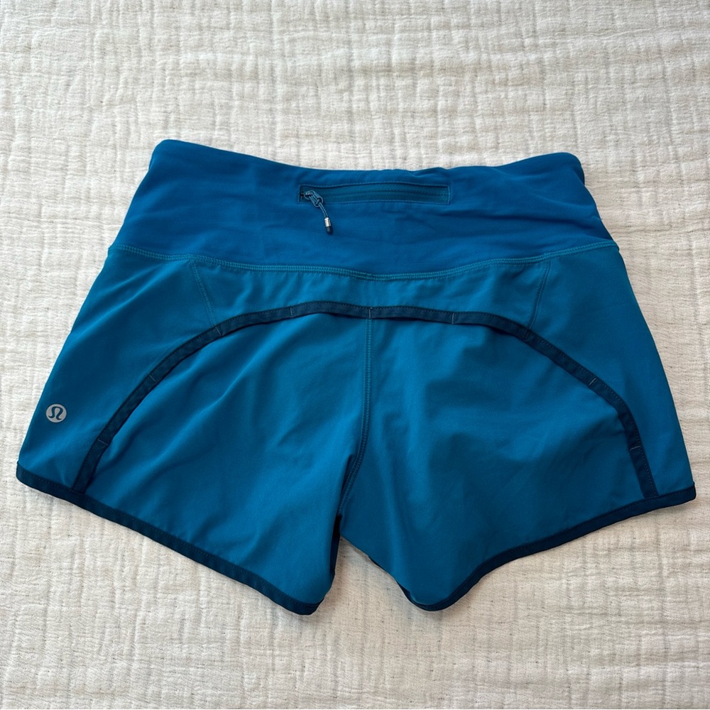 Lululemon Women's Run Times Shorts Size 2 Blue/teal? Lightweight Running
